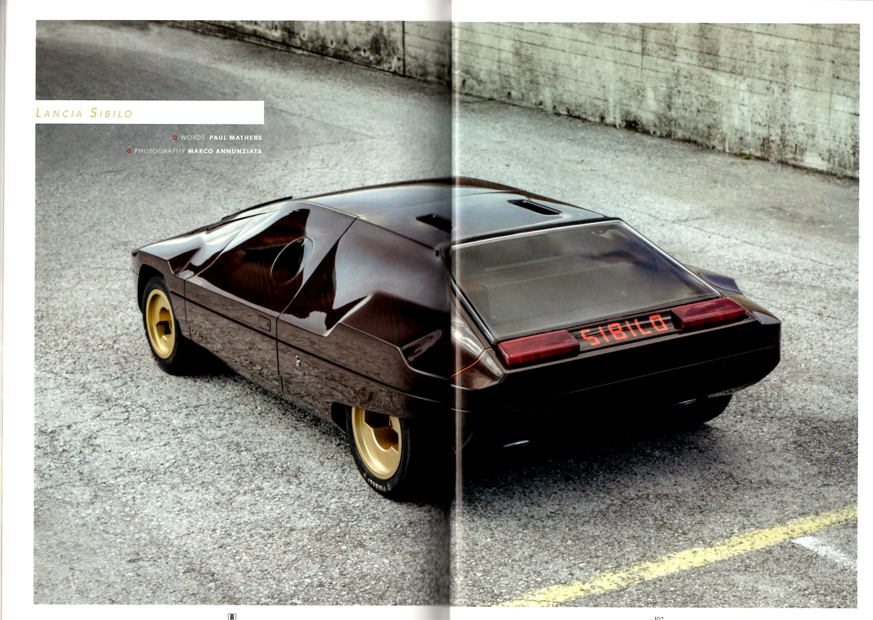 Magazine spread: Lancia Sibilo feature by Paul Mathers in Retromotive Issue 14
